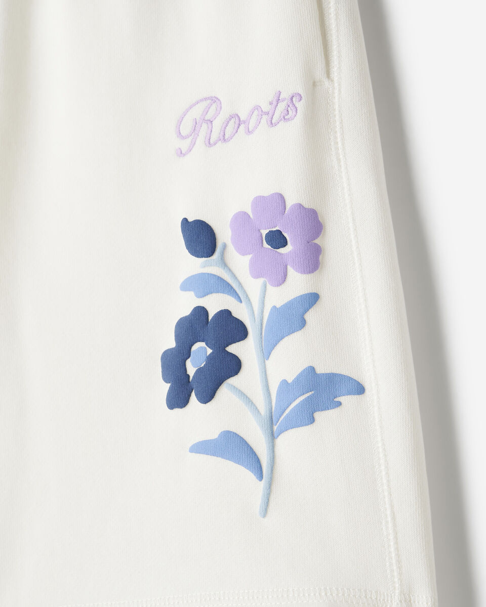 Short motif floral pour enfant