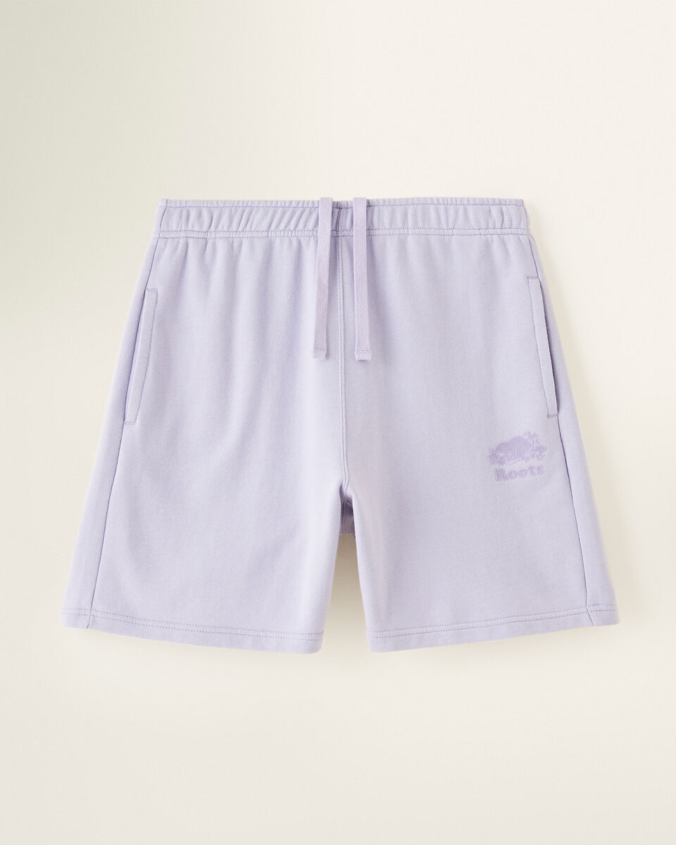 Short original long à taille haute en molleton de coton bio Cooper 6 po
