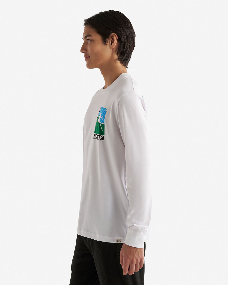 T-shirt à manches longues rétro alpin pour homme