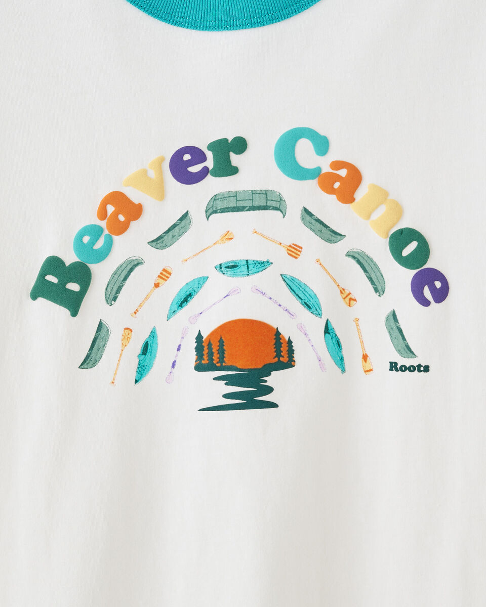 Kids Beaver Canoe Ringer T-Shirt