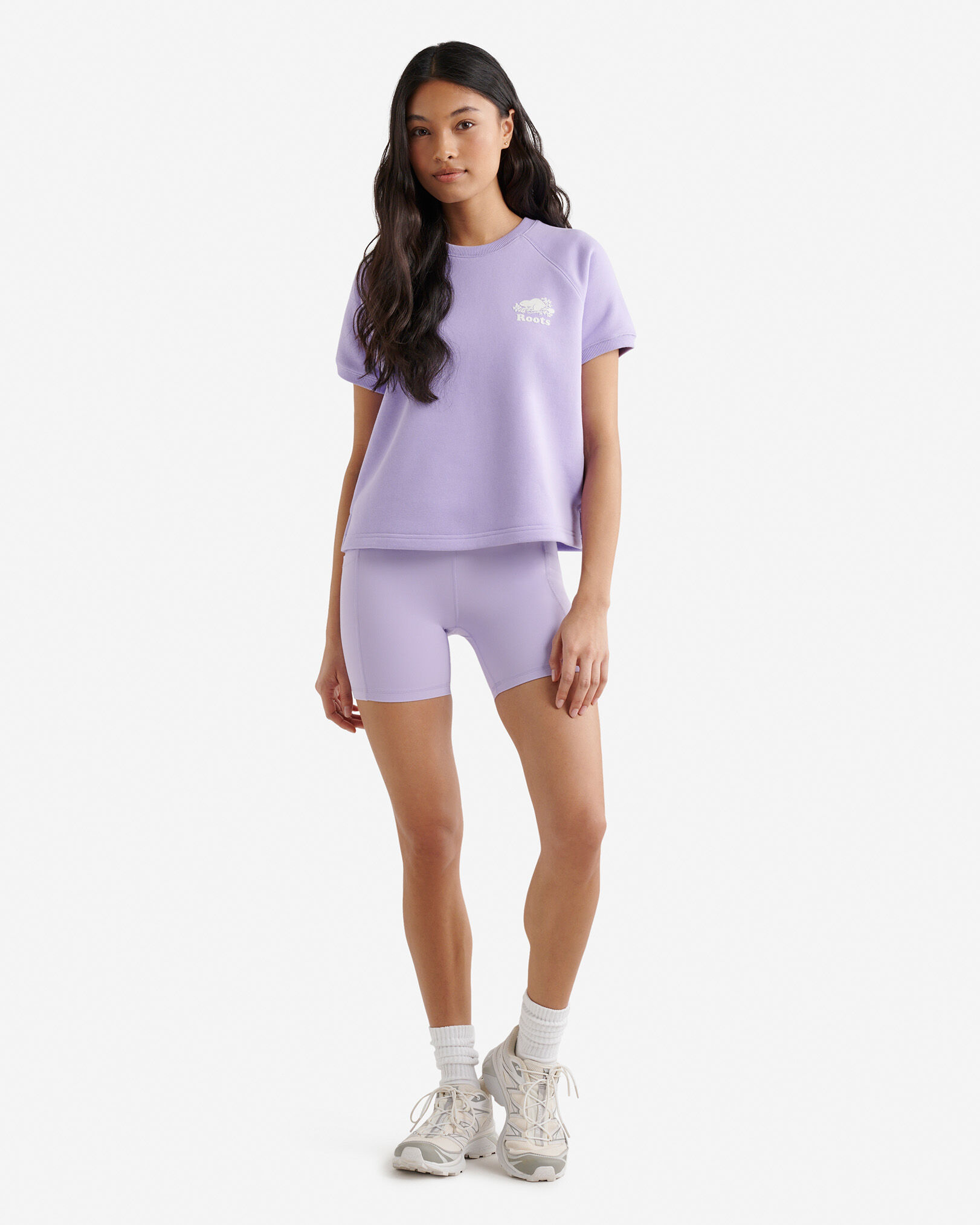 Chandail à manches courtes en jersey bouclette bio Cooper