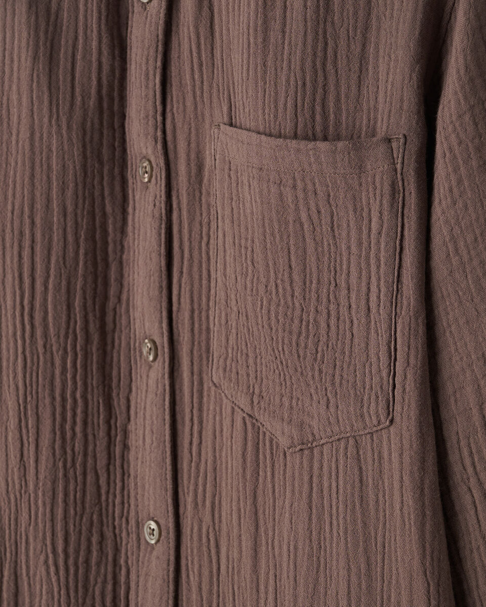 Isla Cotton Gauze Shirt Dress