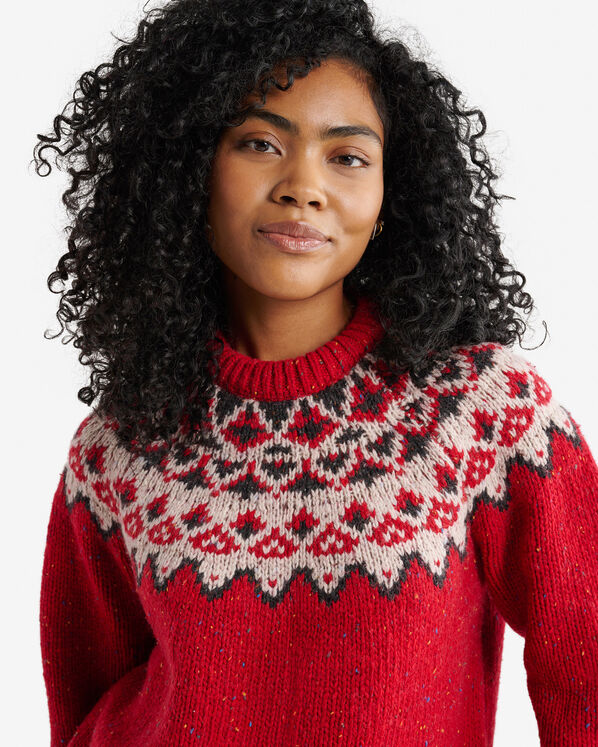 Oversized Fair Isle Sweater
