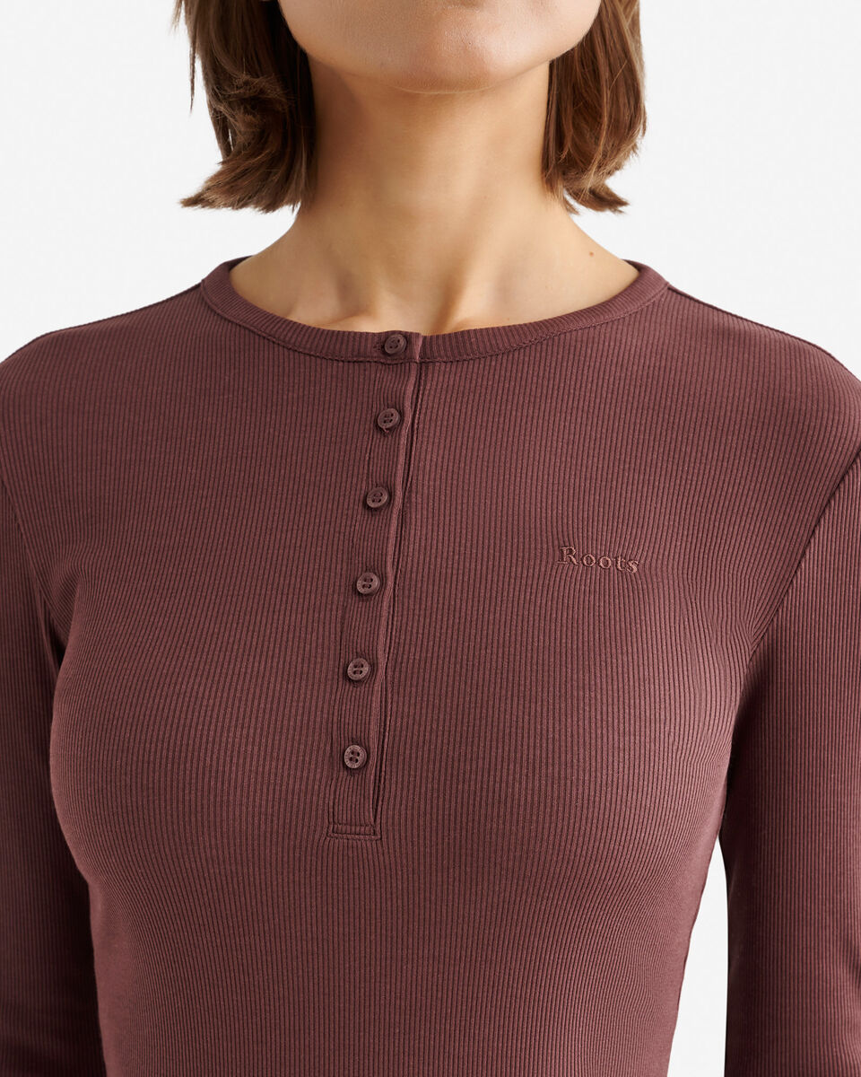 Roam Rib Fitted Long Sleeve Henley