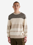 Cabin Relaxed Striped Crew Sweater
