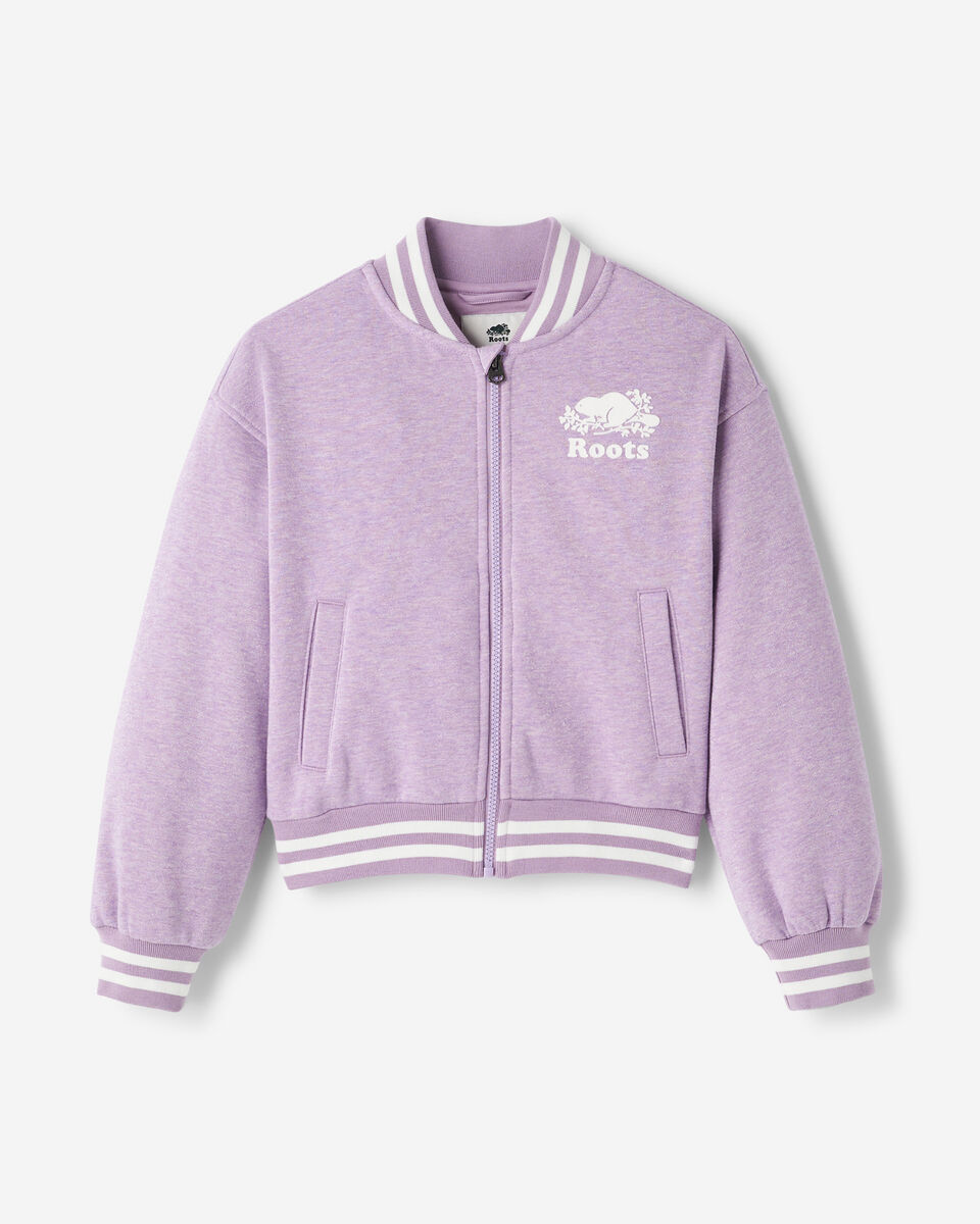 Girls Cooper Sparkle Varsity Jacket