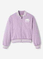 Girls Cooper Sparkle Varsity Jacket