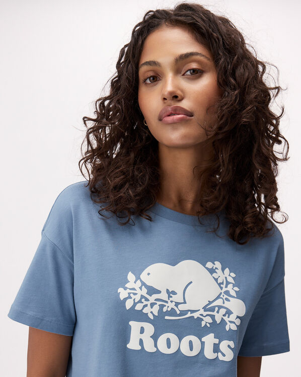 T-shirt d&eacute;contract&eacute; en coton bio Cooper pour femme