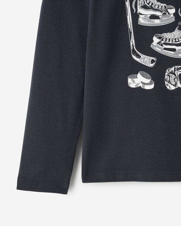 Kids Hockey Sports Long Sleeve T-Shirt