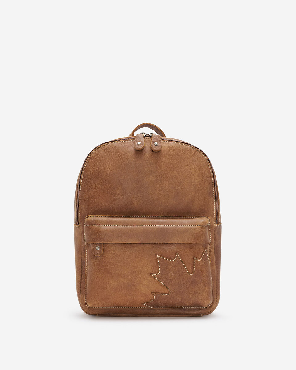 Sac à dos Feuille d’érable en cuir Tribe