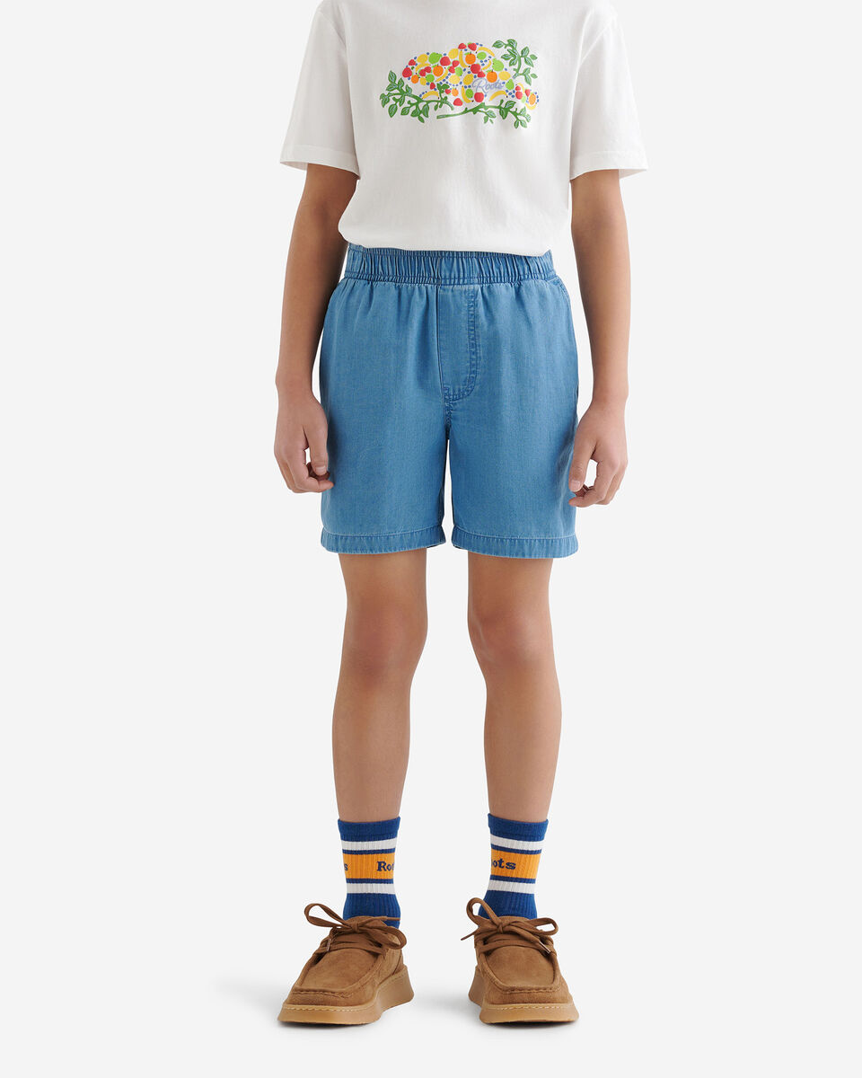 Kids Chambray Camp Short