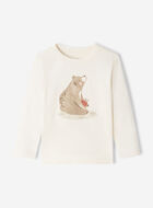 T-shirt &agrave; manches longues Ours douillet pour tout-petits