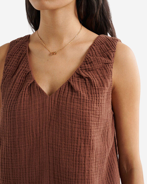 Camisole en gaze de coton Isla