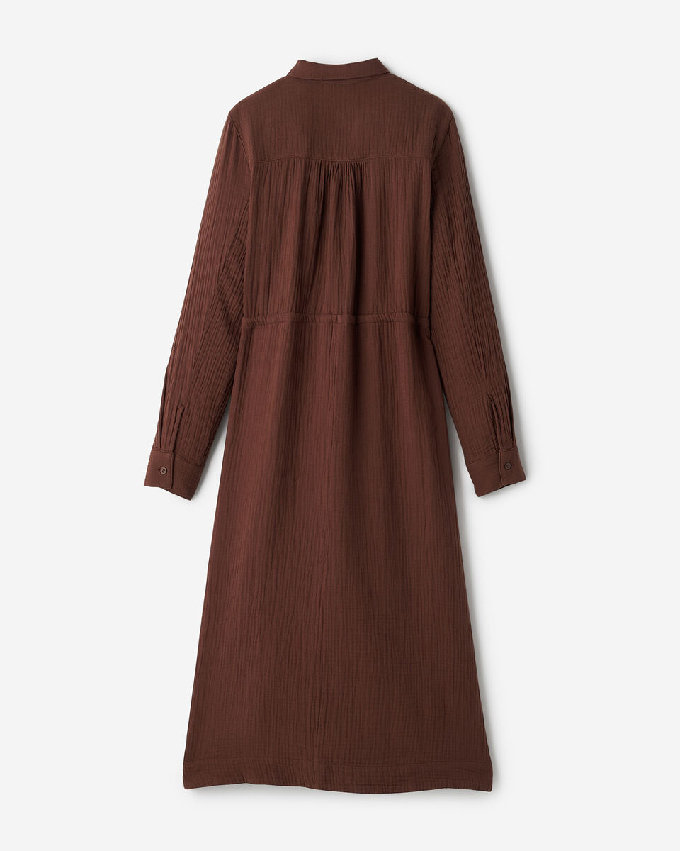 Robe chemise en gaze de coton Isla