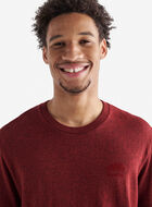 T-shirt poivré en coton bio pour hommes