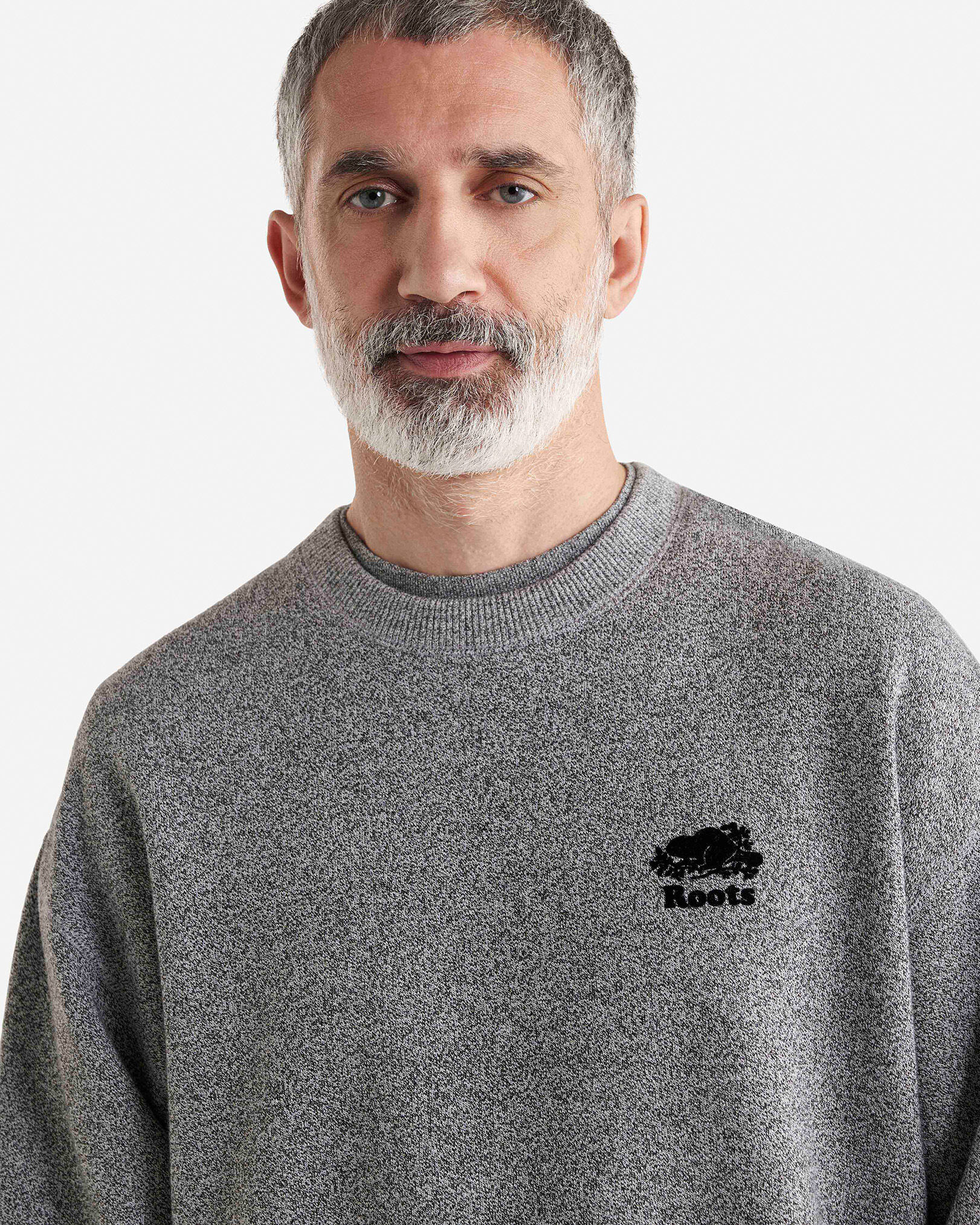 Chandail à col rond original décontracté en molleton de coton bio