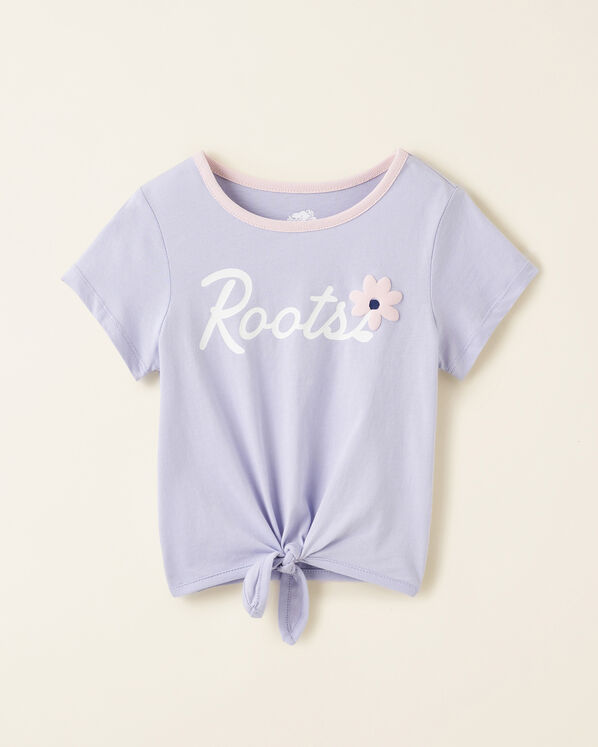 Toddler Girls Floral Tie T-Shirt