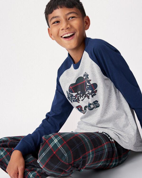 Kids Plaid Baseball T-Shirt