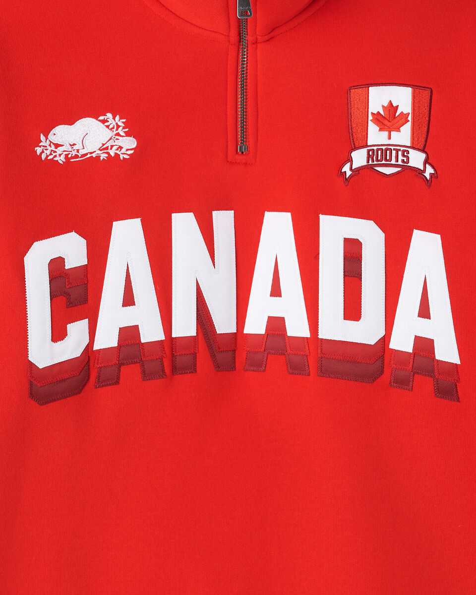 Chandail &agrave; glissi&egrave;re un quart Canada Roots