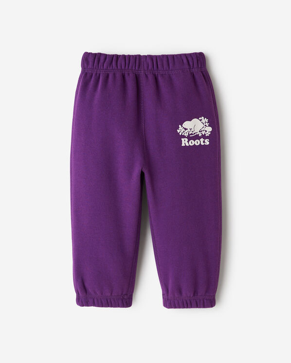 Pantalon original en molleton de coton bio Roots pour bébés
