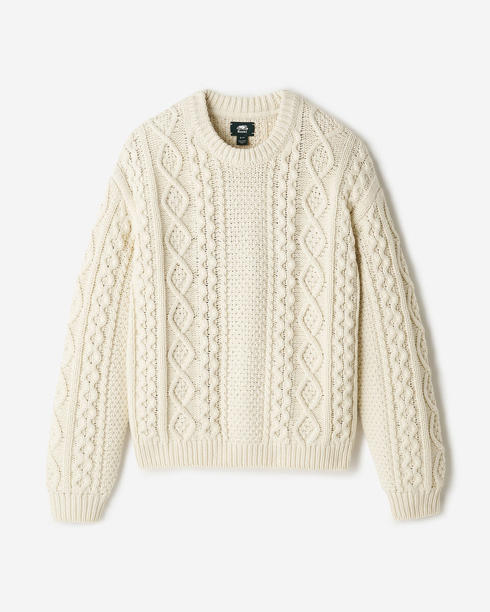 Cable Knit Crew Sweater