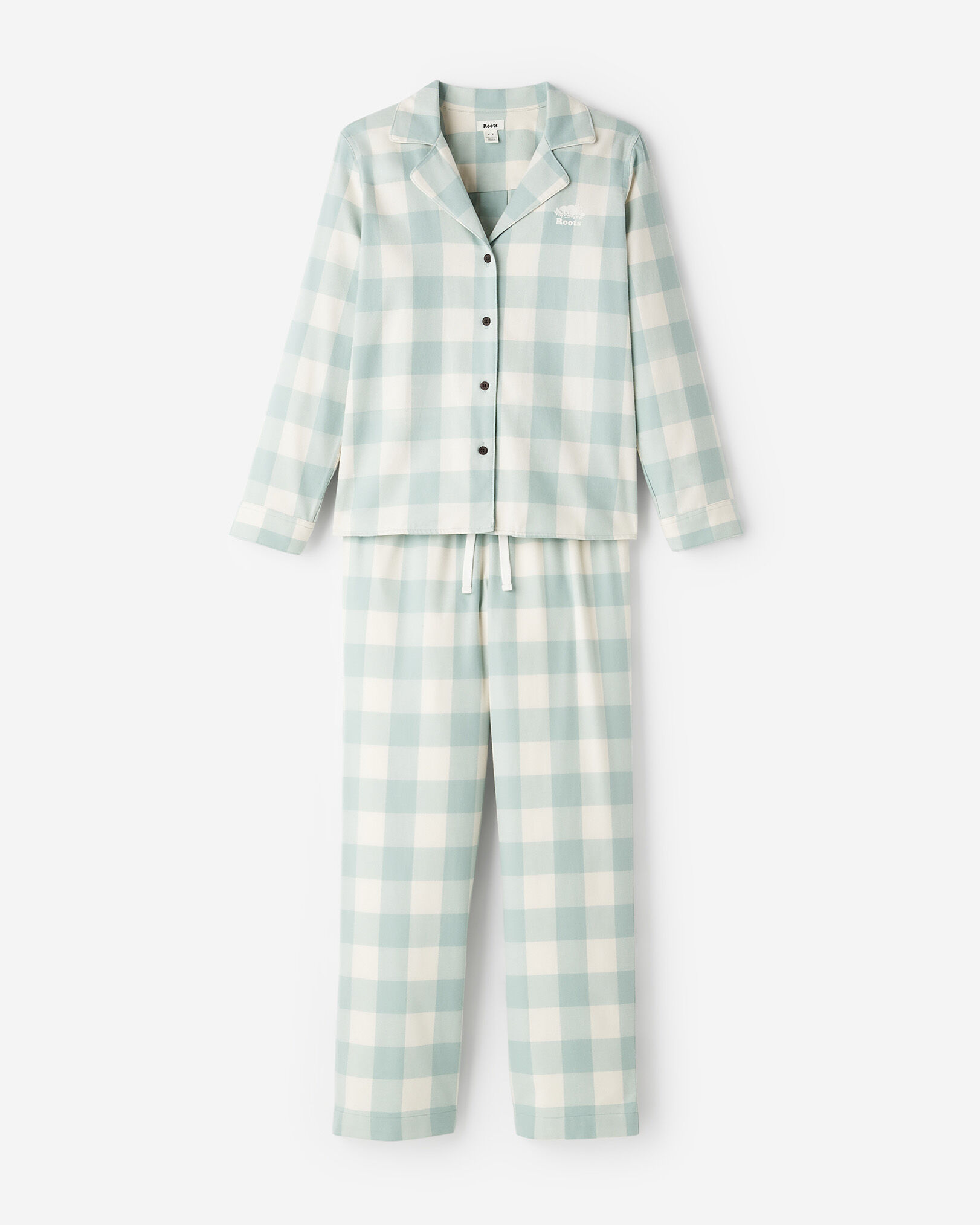 Womens Plaid Pajama Set