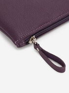 Grande pochette à glissière en cuir Cervino