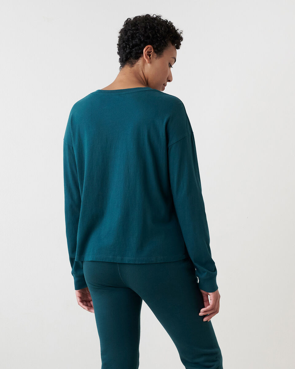 T-shirt à manches longues Cooper le castor en coton bio pour femme