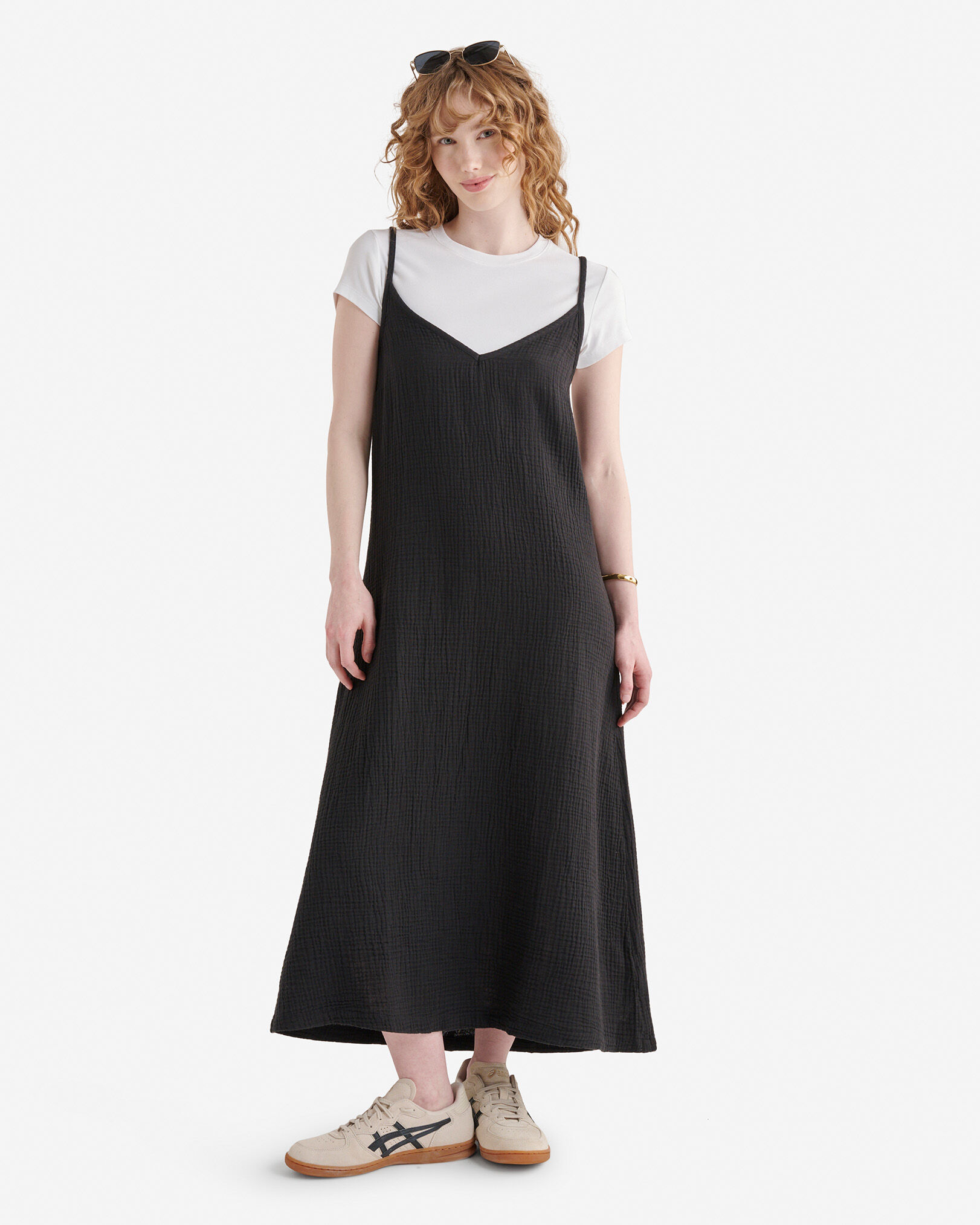 Isla Cotton Gauze Slip Dress