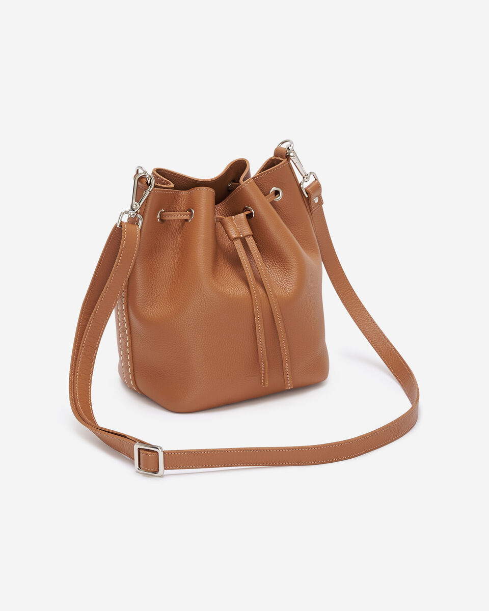 Sac seau en cuir Cervino