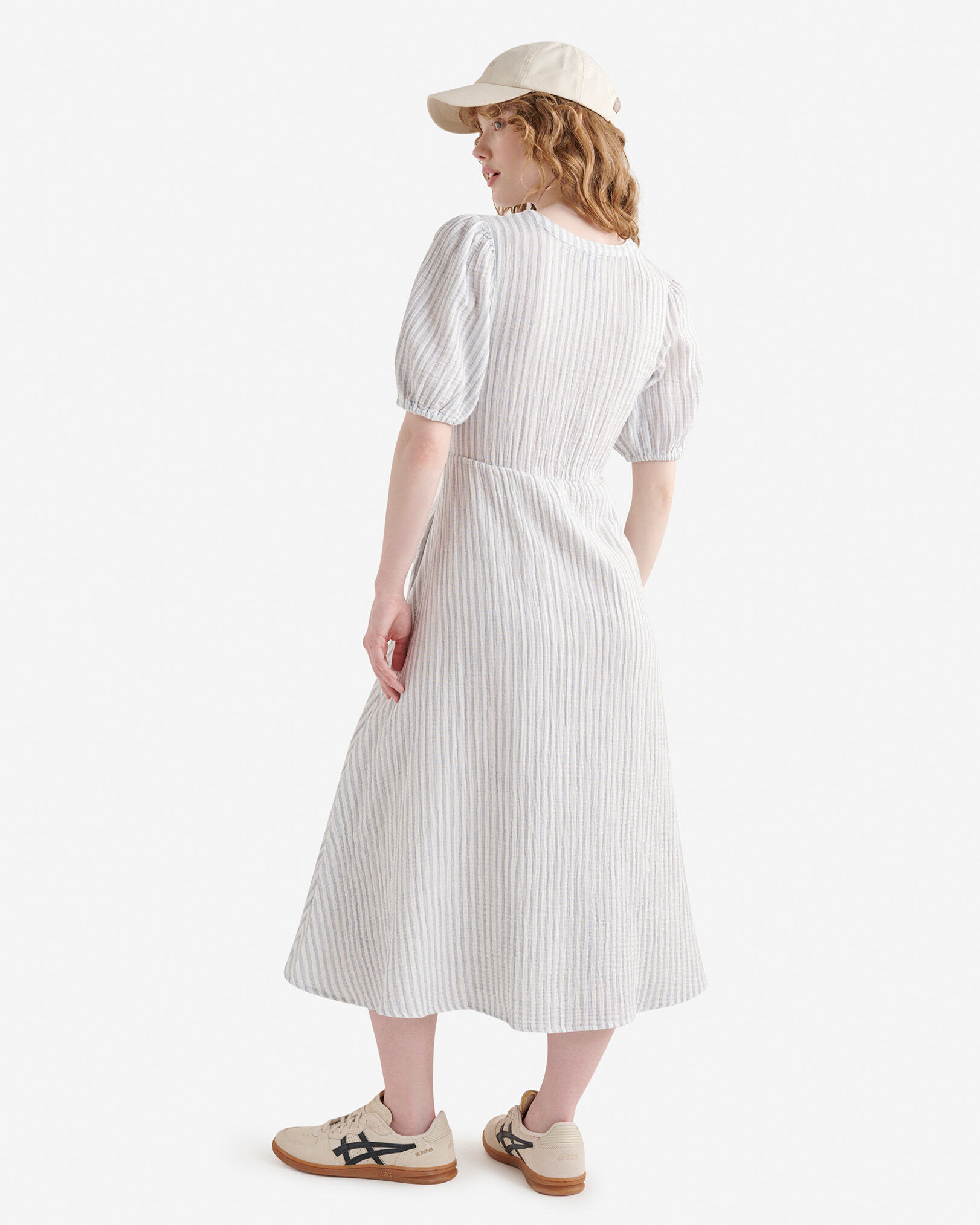 Isla Cotton Gauze Print Tea Dress