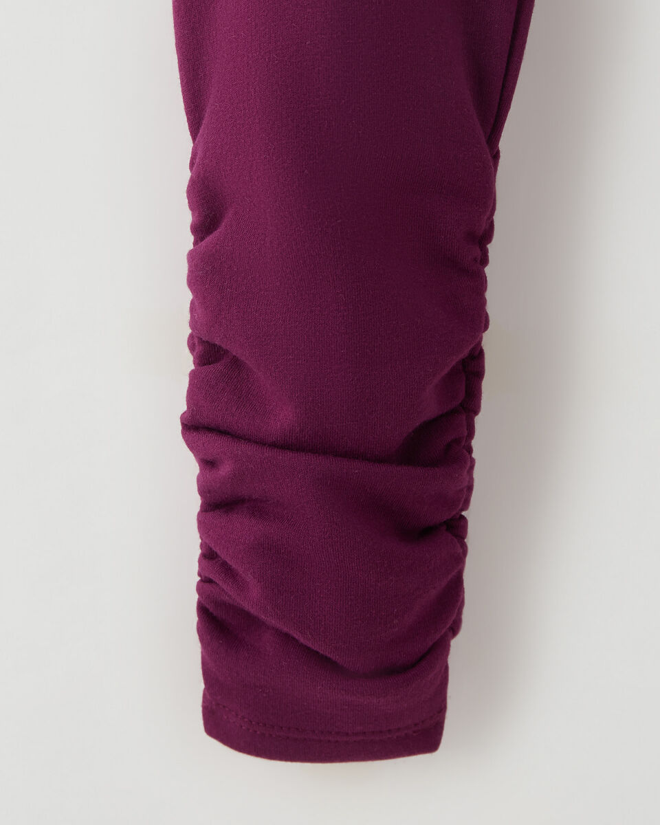 Legging douillet froncé pour filles