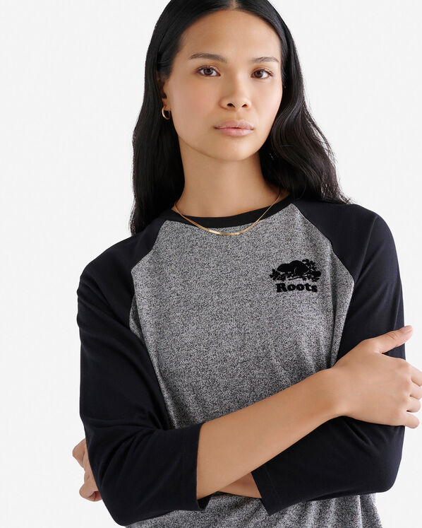 T-shirt style baseball Cooper en coton bio pour femme