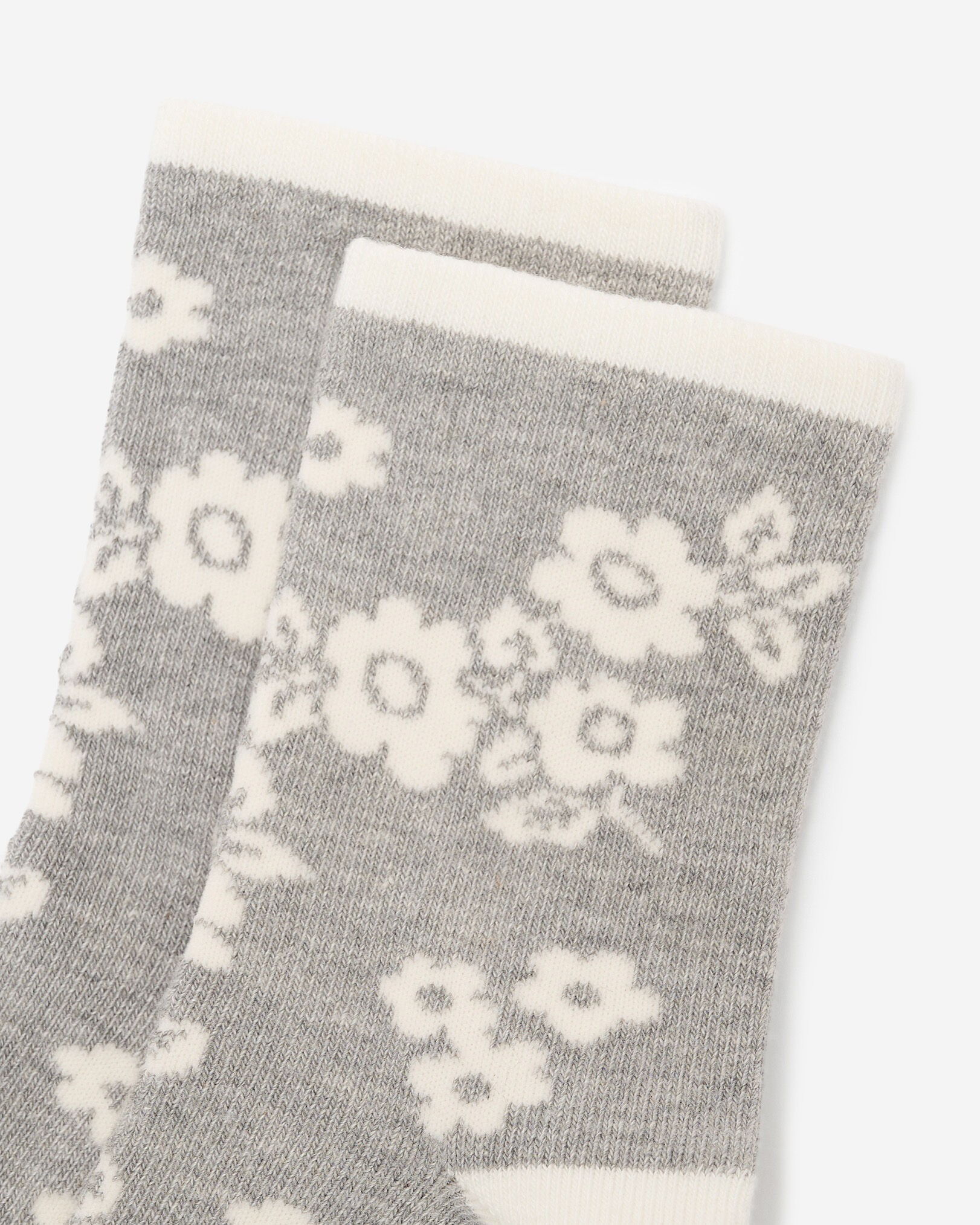 Adult Floral Print Quarter Sock