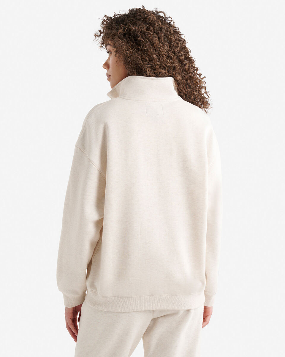 Organic Cooper Relaxed Quarter Zip Stein