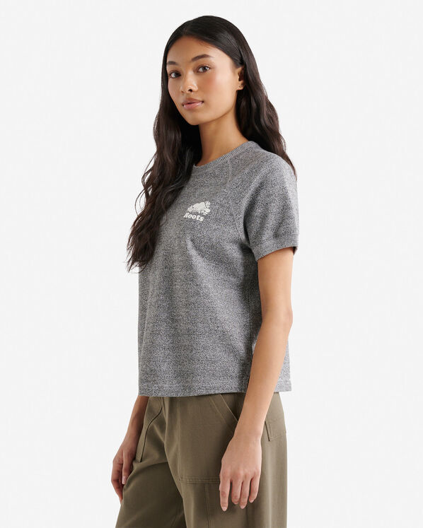 Chandail &agrave; manches courtes en jersey bouclette bio Cooper