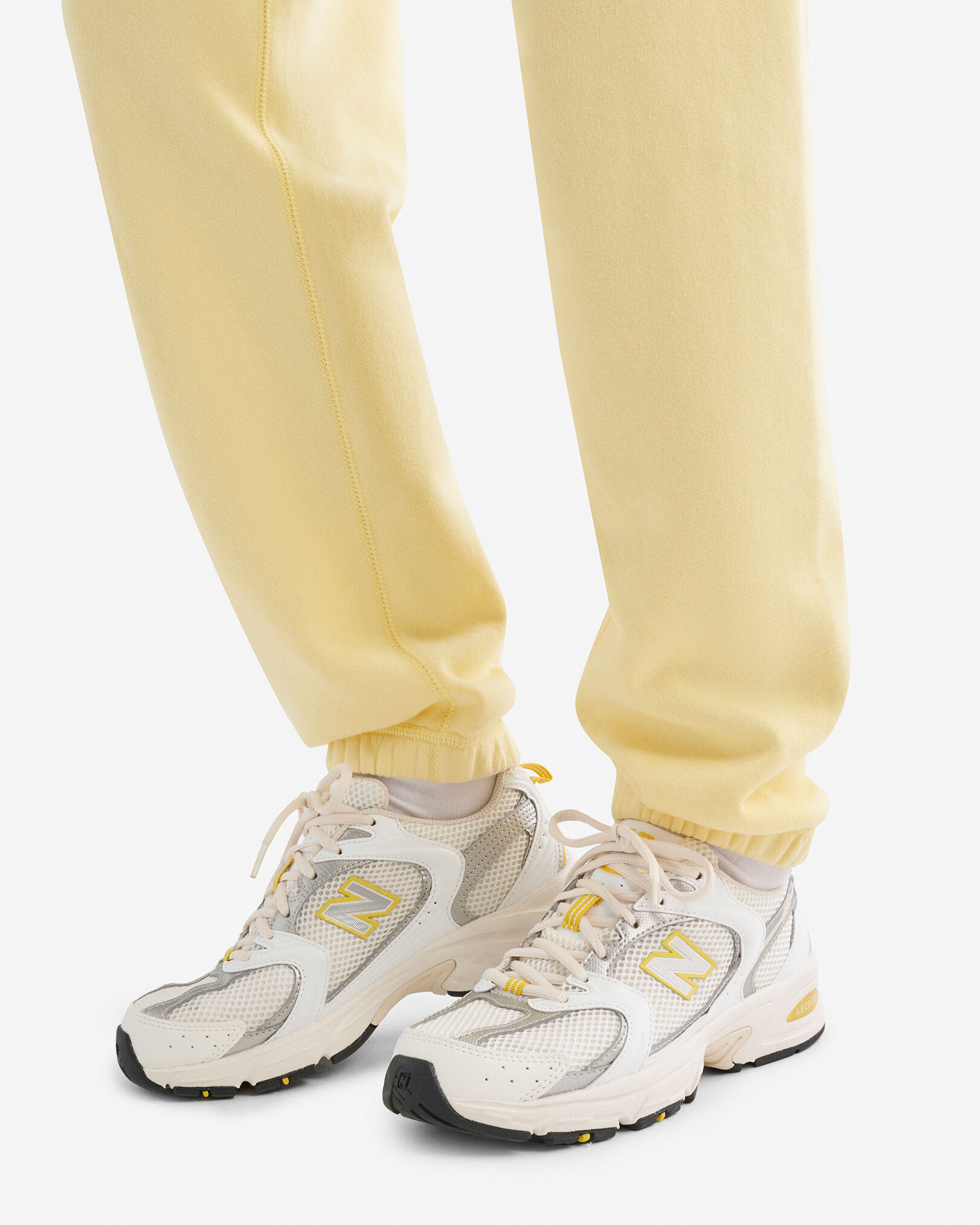 Roots New Balance 530 in Sea Salt White Lemon