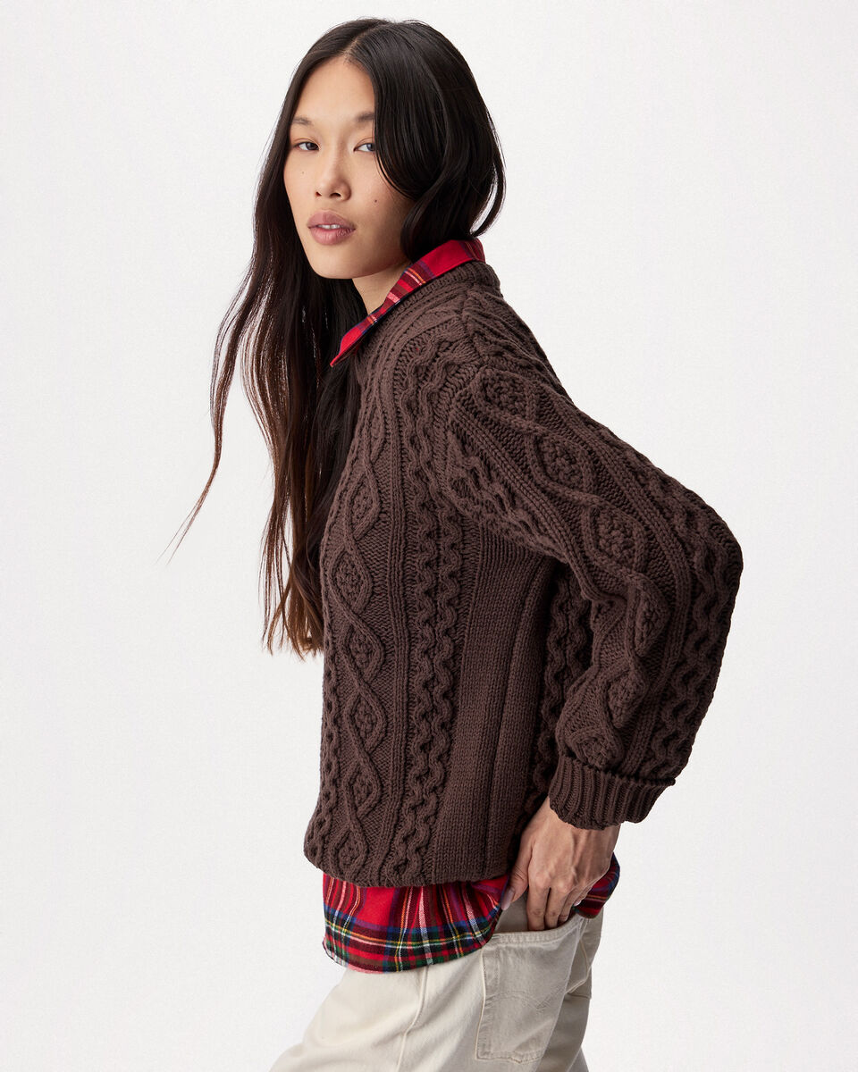 Cable Knit Crew Sweater