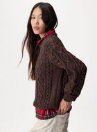 Cable Knit Crew Sweater