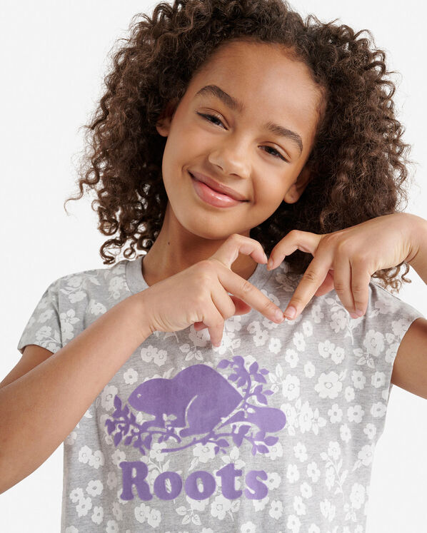 Robe &agrave; motif floral pour fille