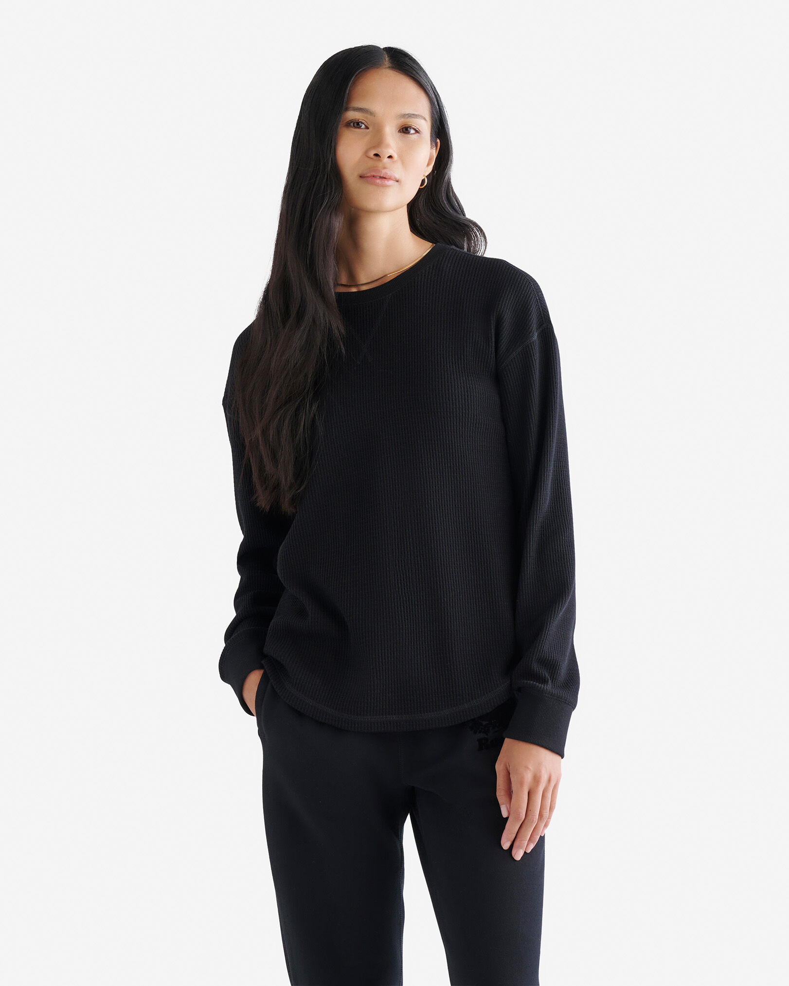 Waffle Long Sleeve Top