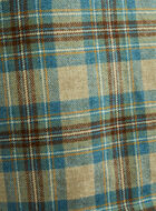 Moon Plaid A-Line Varsity Jacket