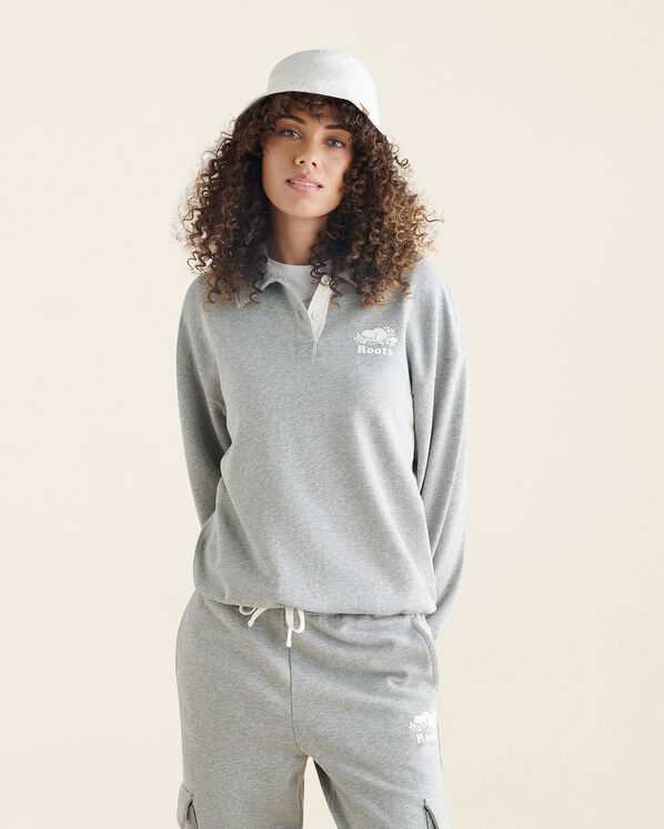 Organic Cooper Relaxed Polo Sweatshirt