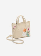 Petit fourre-tout floral en cuir Cloud