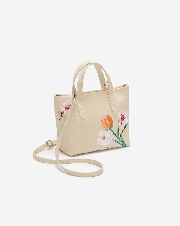 Floral Small Carryall Cloud