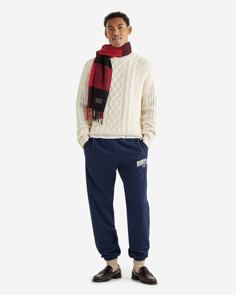 Plaid Applique Sweatpant