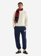 Plaid Applique Sweatpant