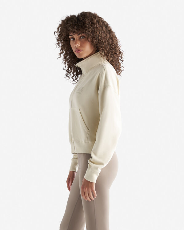 Blouson d’athlétisme à glissière en coton bio Cooper  Blouson d’athlétisme à glissière en coton bio Cooper