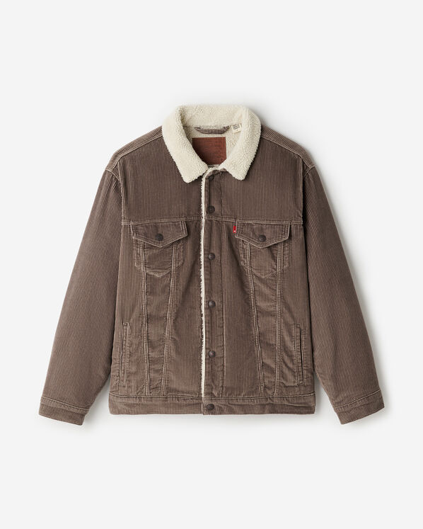 Blouson d&eacute;contract&eacute; en velours c&ocirc;tel&eacute; et en sherpa Levi'sᴹᴰ pour homme 