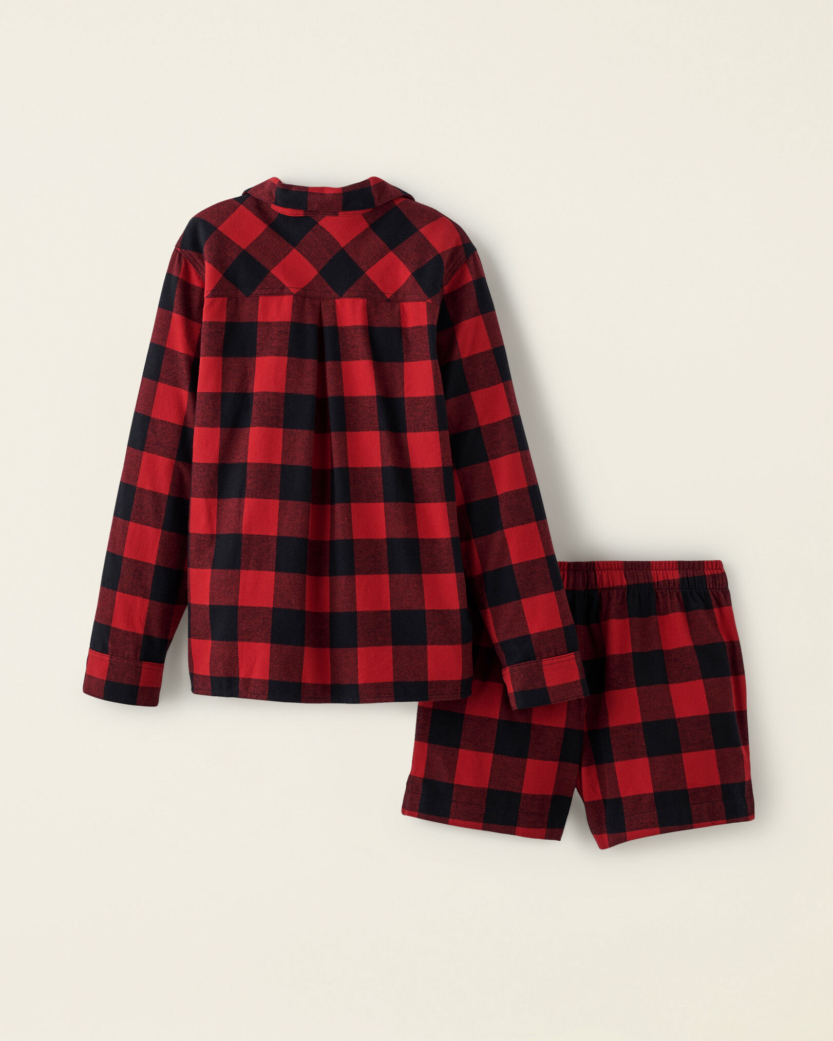 Park Plaid Pajama Short Set Sleepwear Lounge Roots